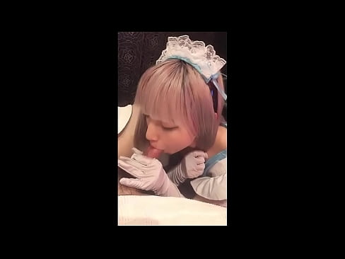 ❤️ Japanese Idol [mayuka], French maid costume, part 1, blowjob and jerk off with lotion ❤️❌  pa ife